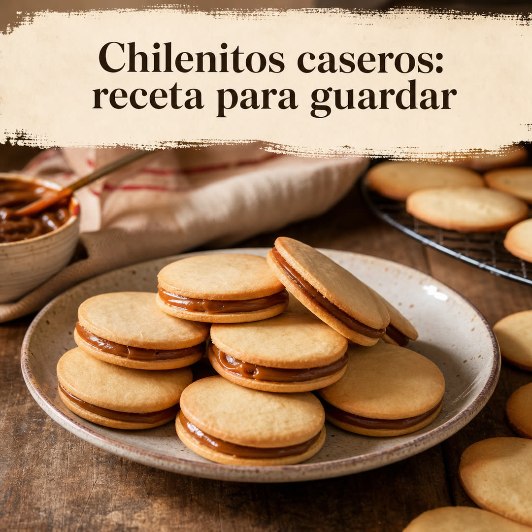 Chilenitos caseros: receta tradicional con tapas finas y manjar