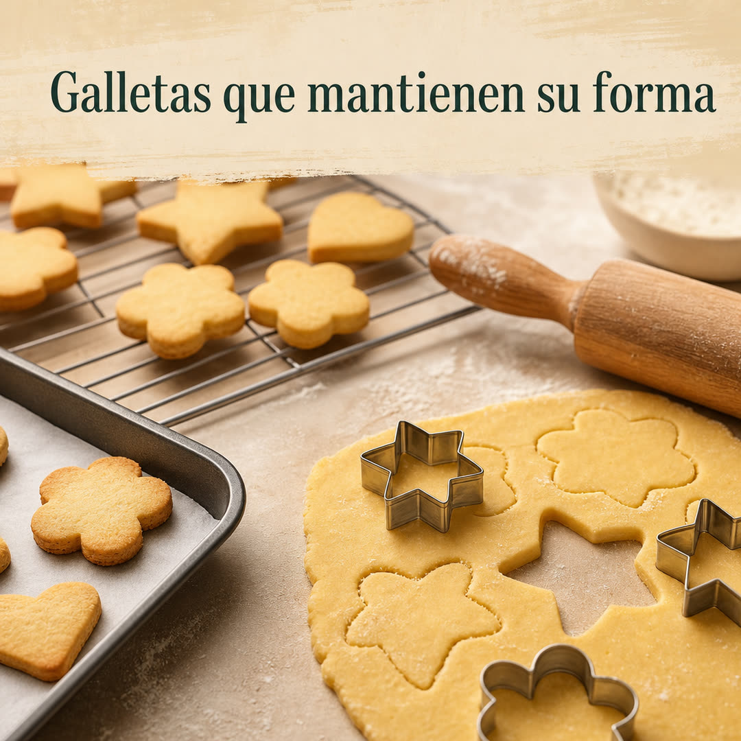 Galletas de mantequilla que mantienen su forma al hornear