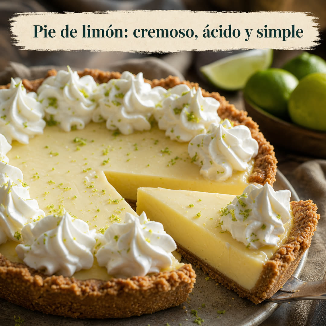 Pie de limón casero: receta cremosa, ácida y fácil