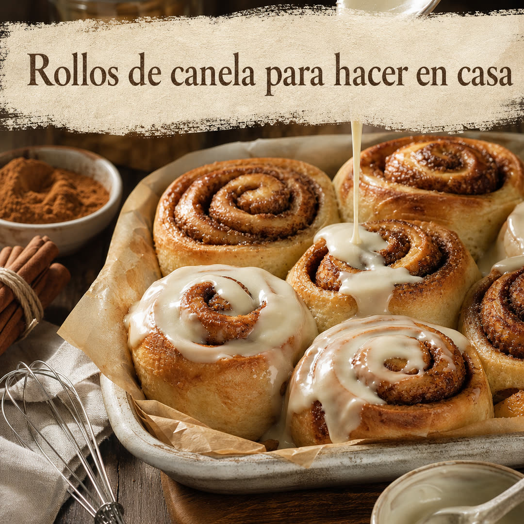 Rollos de canela caseros: receta fácil, suave y aromática