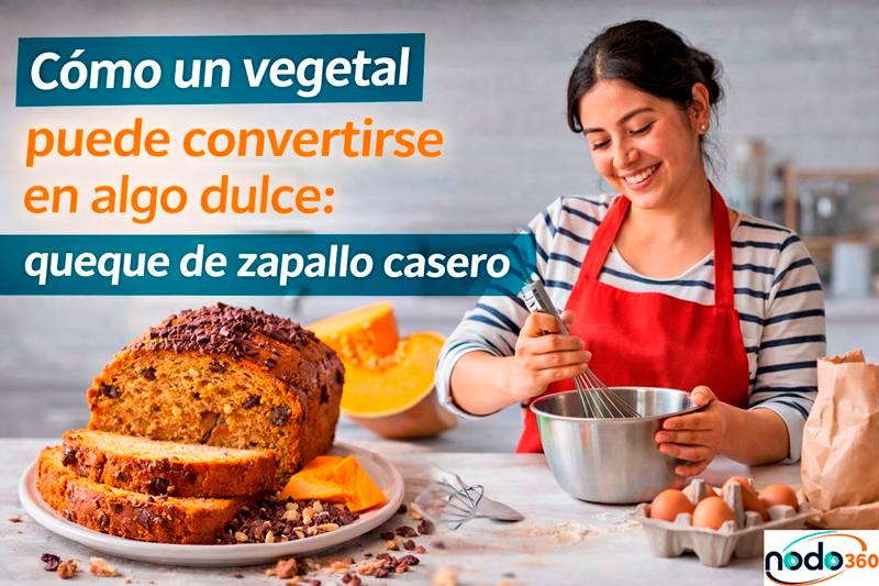 Cómo un vegetal puede convertirse en algo dulce: queque de zapallo casero