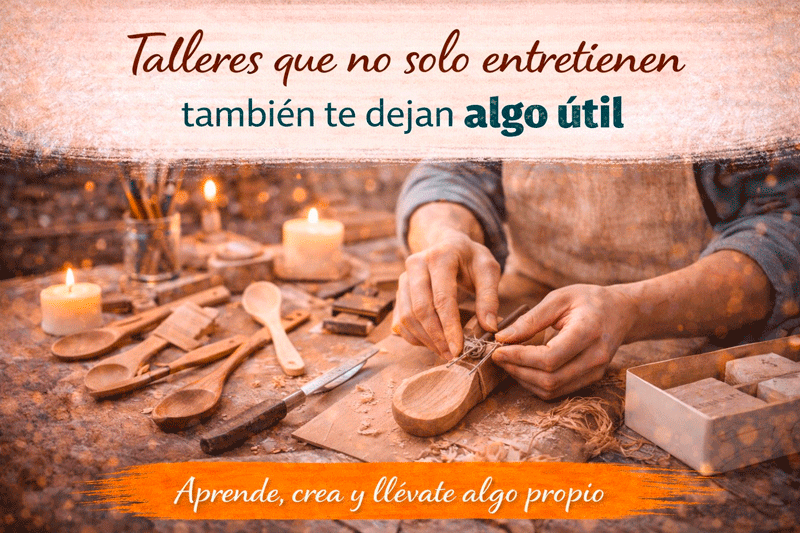 Talleres que no solo entretienen: también te dejan algo útil
